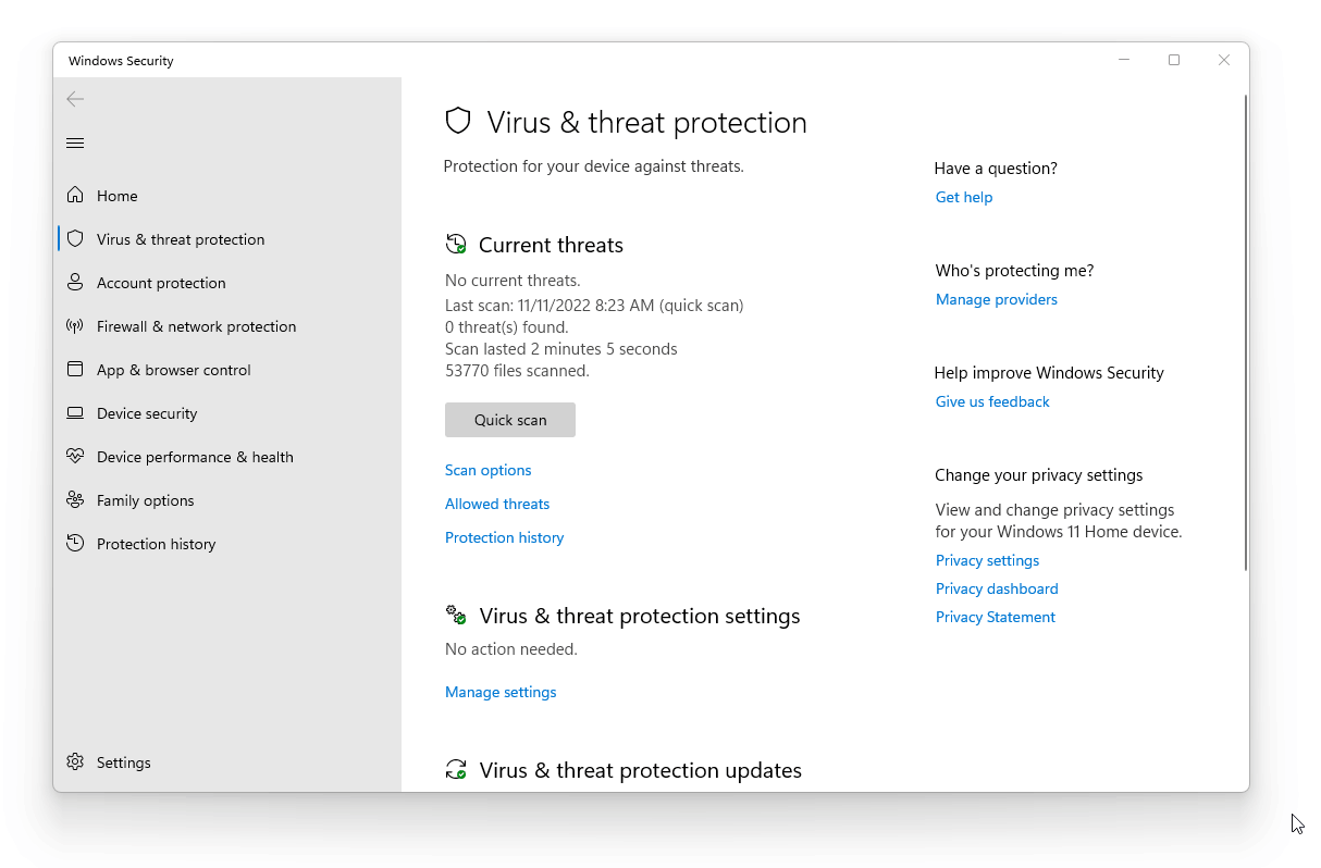 Windows Defender Exclusion